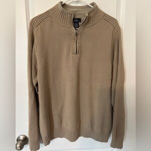 Dockers Tan Ribbed Collar Sweater
